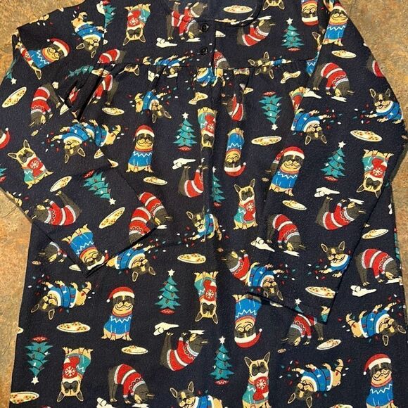 Lands’ End Christmas Dog Nightgown Sz 8 - Picture 7 of 7